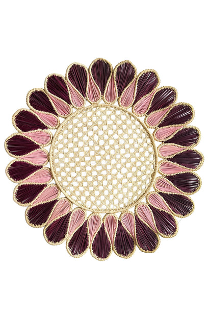 Drops Placemat - Burgundy Pink