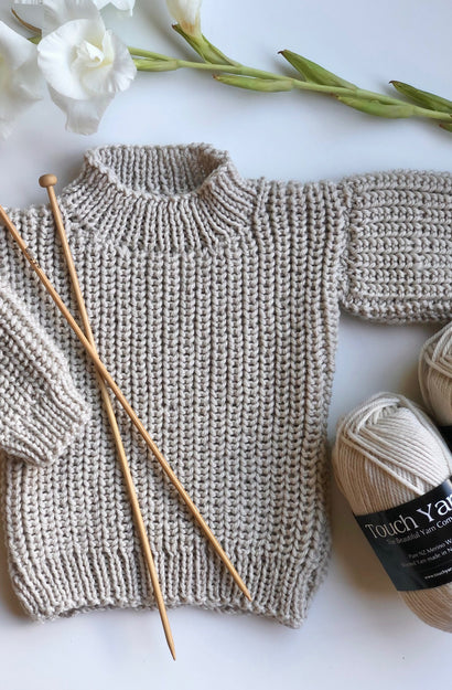 Easy Fisherman's Rib Jumper Pattern