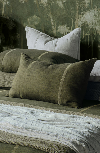 Ruscello Deep Moss Pillowcase Pair