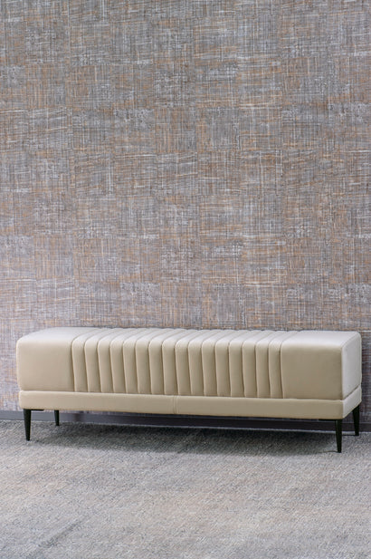 Vernara Parchment Ottoman