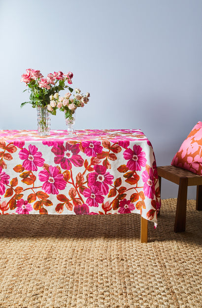 Rosetta Pink Tablecloth