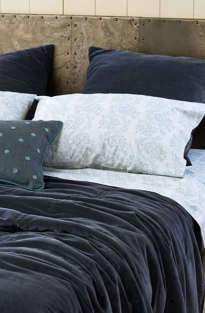 sabine pale blue sheet set
