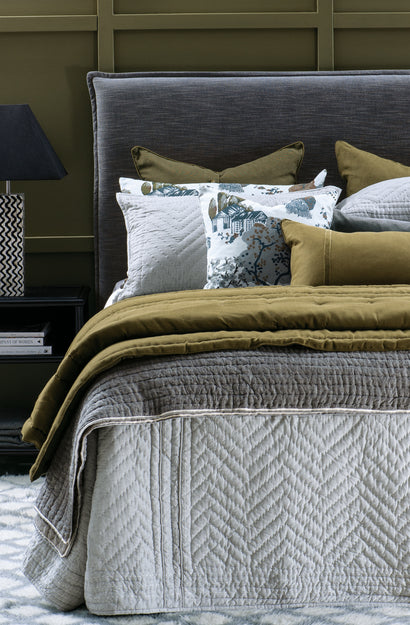 Ganuchi Grey Pillowsham Pair
