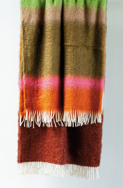 Matisse Throw Green/Rust