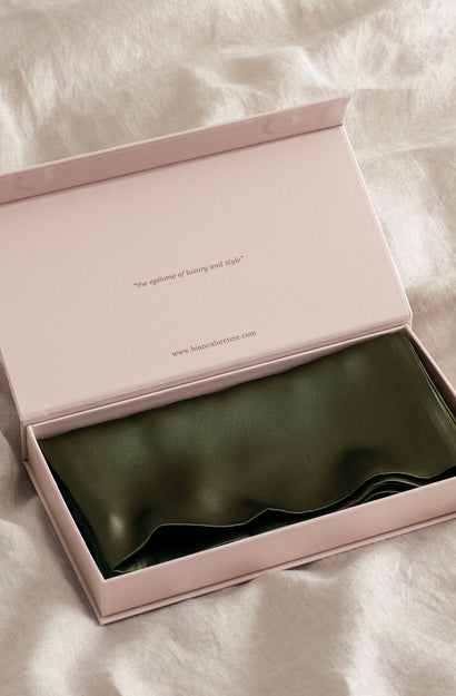 Silk Pillowcase Olive