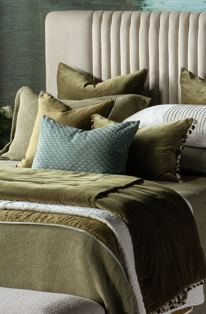 Sottobosco Olive Pillowcase Pair