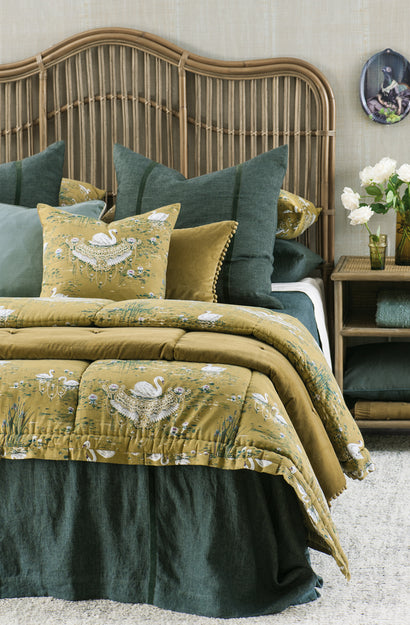 Cigna Olive Cushion