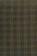 Semplice Deep Moss Plaid Ottoman