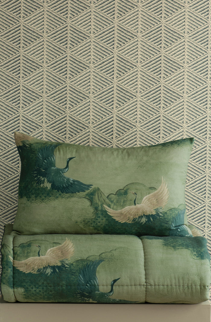 Tsuru Spruce Duvet Cover Set