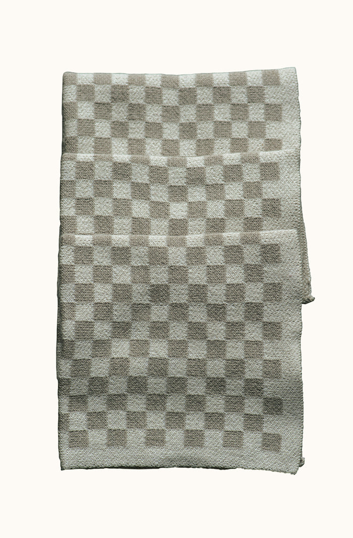 Chekka Taupe Washcloths - Set of Three
