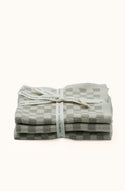 Chekka Taupe Washcloths - Set of Three