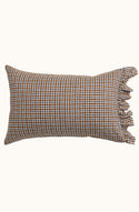 Sparrows Check Ruffle Pillowcase - Set of 2