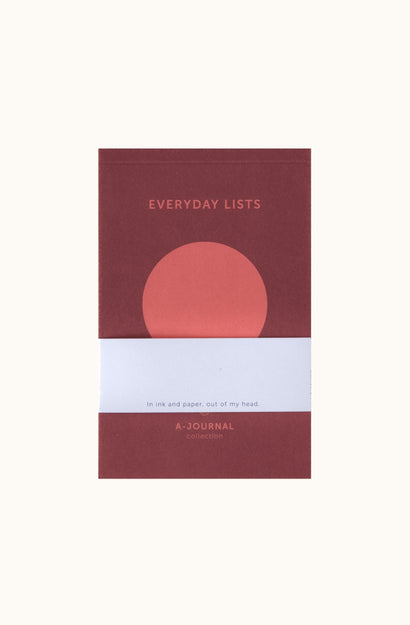Notepad - Circle Coral - Everyday Lists