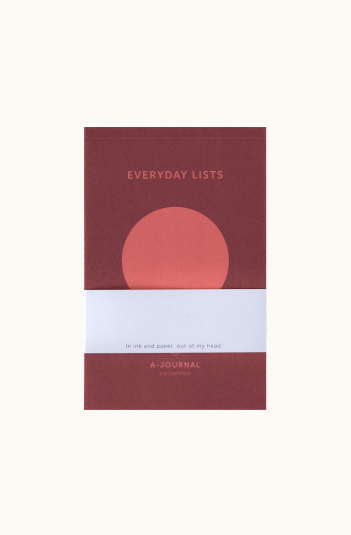 Notepad - Circle Coral - Everyday Lists