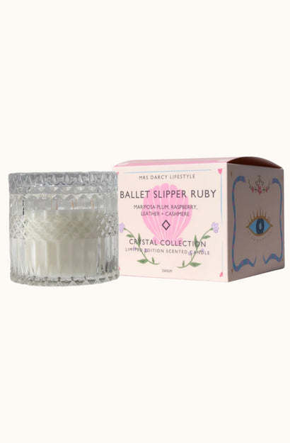 Candle - Ballet Slipper Ruby - Mariposa Plum, Raspberry, Leather + Cashmere