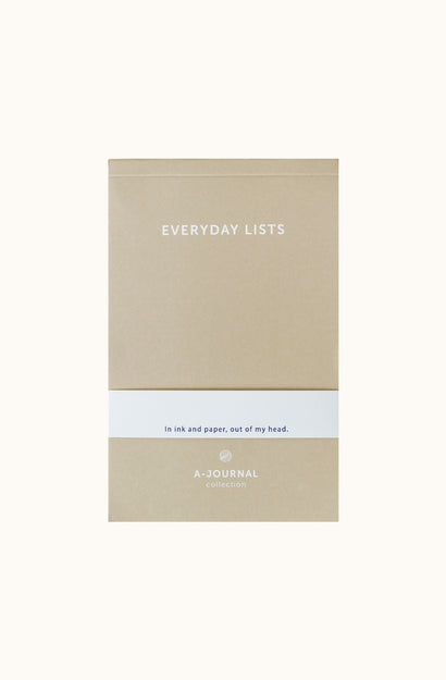 Notepad - Beige - Everyday Lists