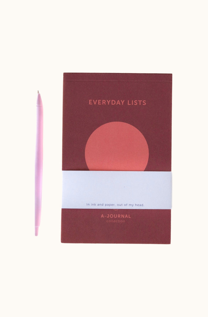 Notepad - Circle Coral - Everyday Lists