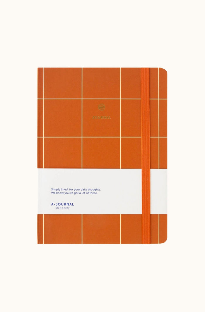 Notebook - Terracotta Checkered