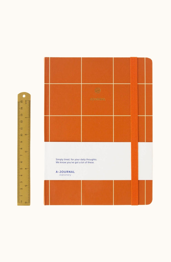 Notebook - Terracotta Checkered