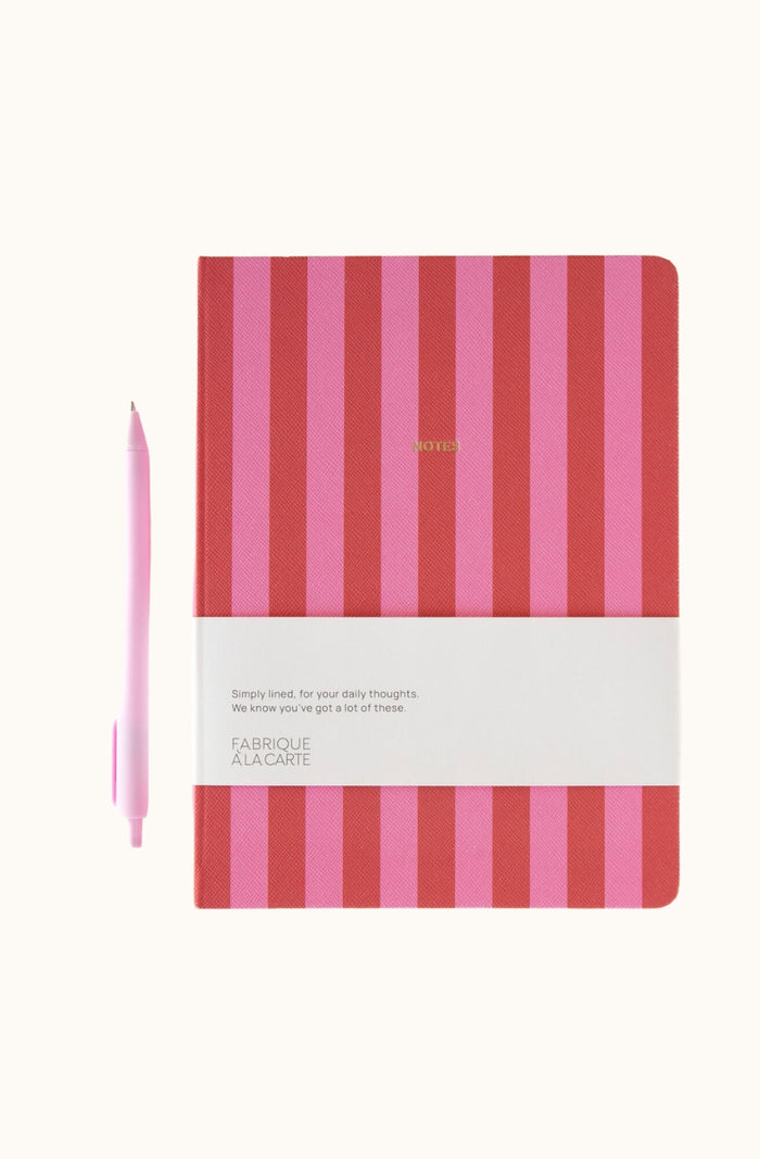 Notebook - Fabrique Stripes Pink