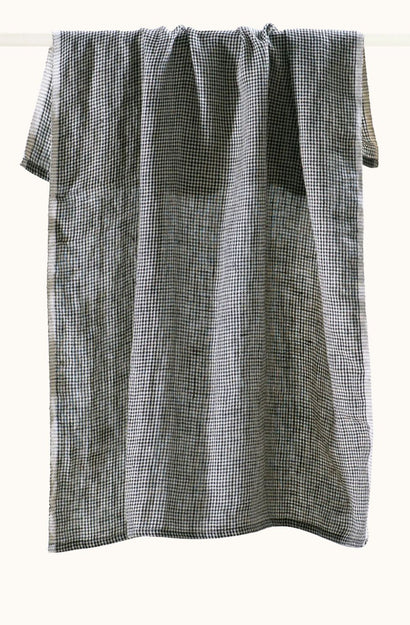 Black Houndstooth Tea Towel