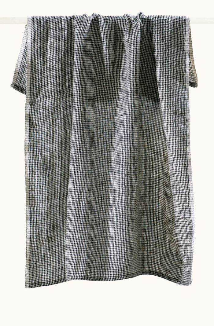 Black Houndstooth Tea Towel