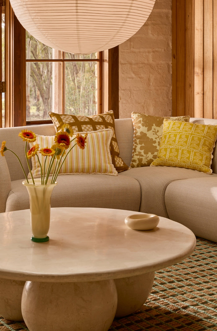 Lattice Wheat Cushion