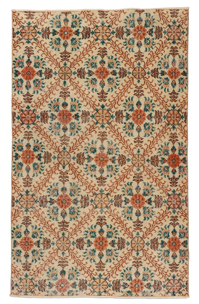 Vintage Rug - Rust Green