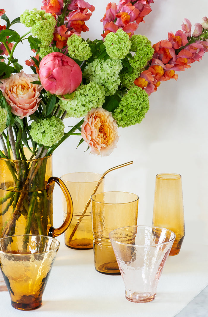 Stemless Champagne Flute Set of 4 - Amber