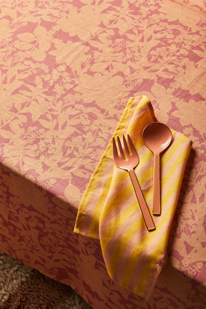 Herbs Pink Peach Tablecloth