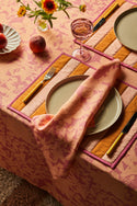 Herbs Pink Peach Napkin Set