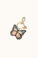 Bag Charm - Pink Monarch Butterfly