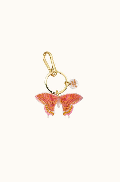 Bag Charm - Swallowtail - Pink