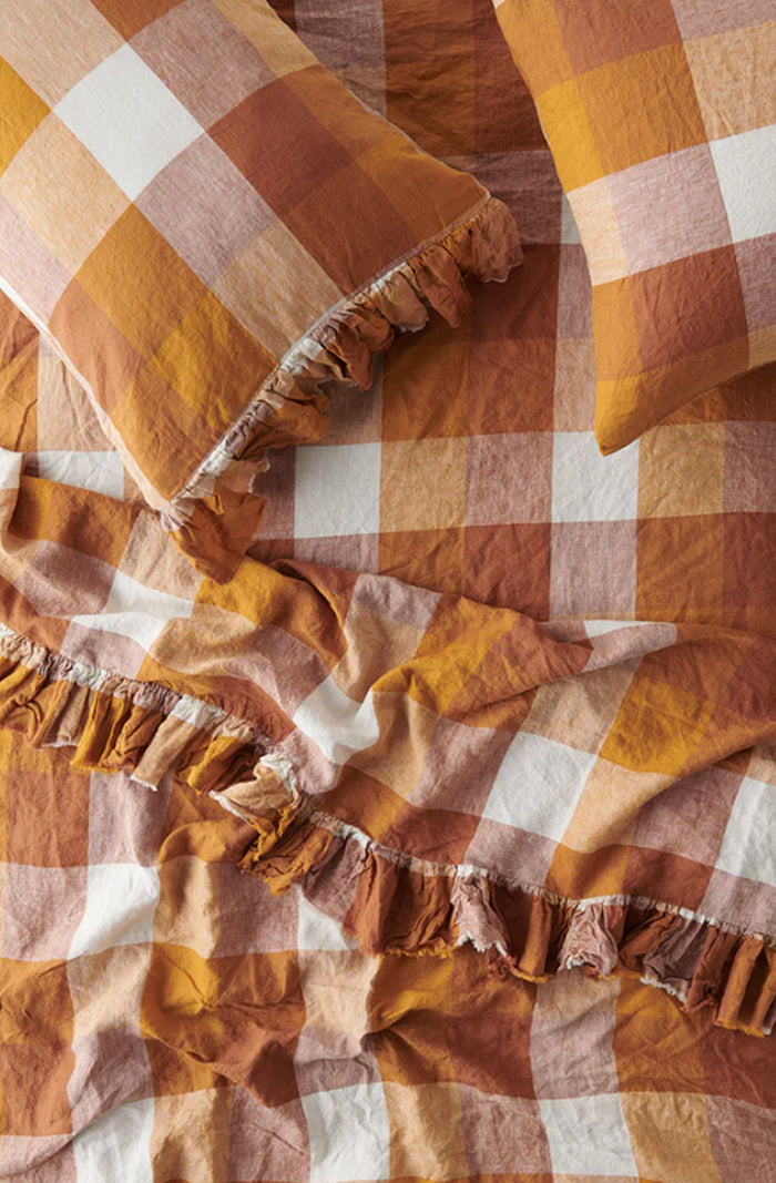 Biscuit Ruffle Pillowcase - Set of 2