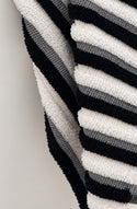 Black Stripe Face Cloth