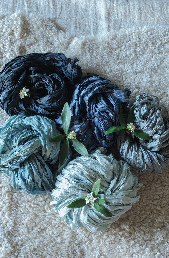 Silk Sari Ribbon - Black