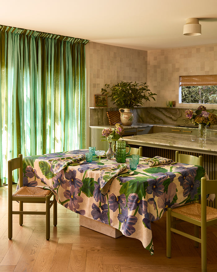 Lilas Blue Tablecloth
