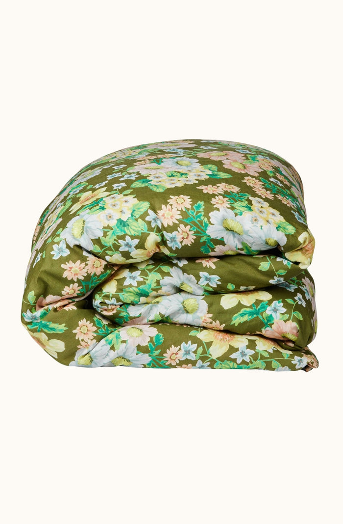 Buttercup Olive King Duvet Cover