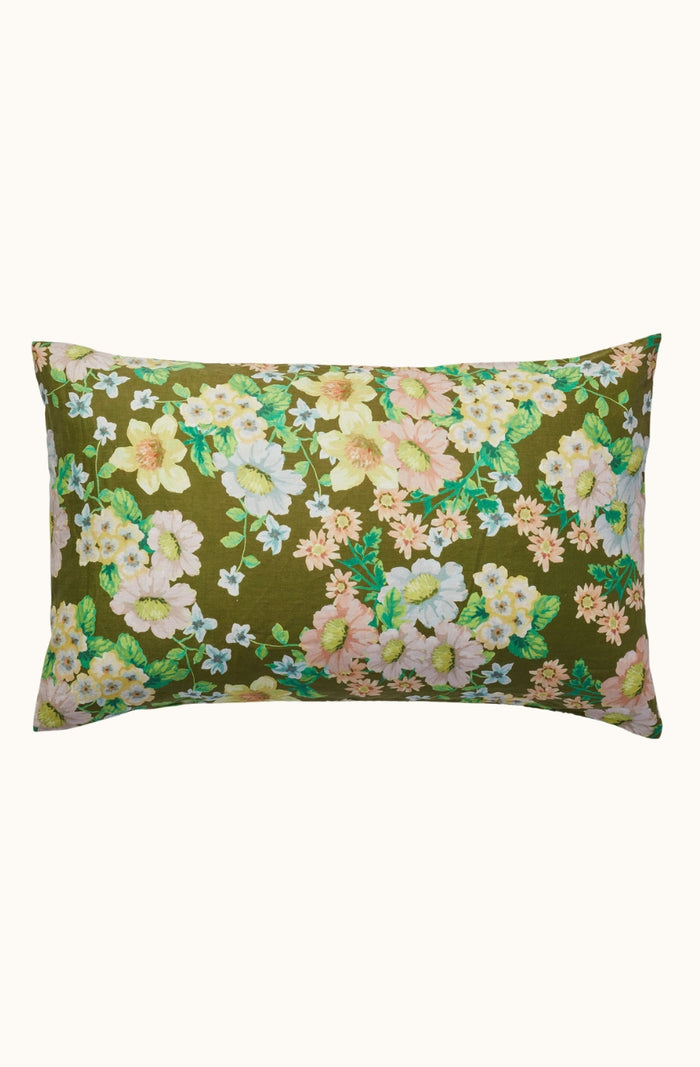 Buttercup Olive Pillowcase - Set of 2
