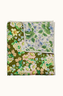 Buttercup Olive/Lilas Blue Quilted Throw