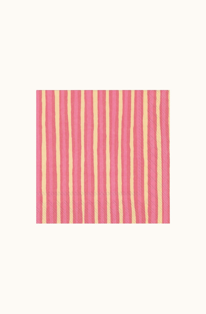 Marimekko Piccolo Pink Cream Cocktail Napkin Set
