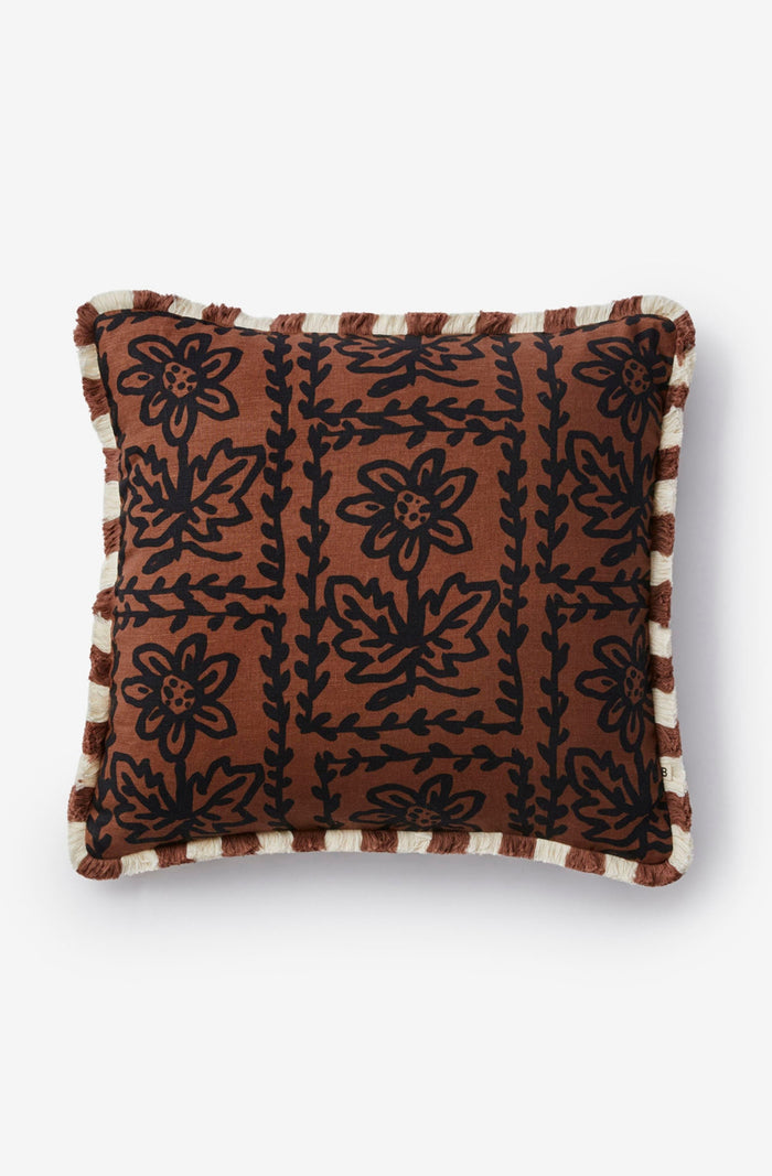 Daisy Chocolate Cushion