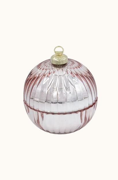 Candle - Christmas Bauble Rose Gold - Christmas