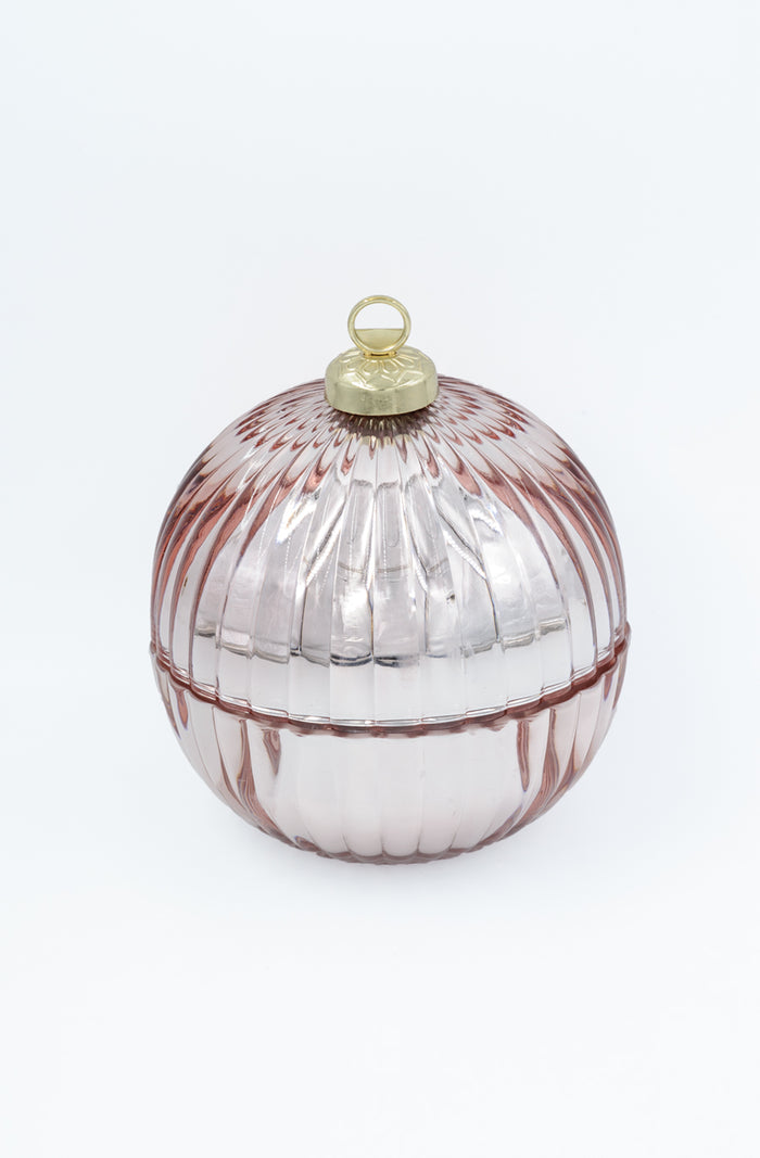 Candle - Christmas Bauble Rose Gold - Christmas