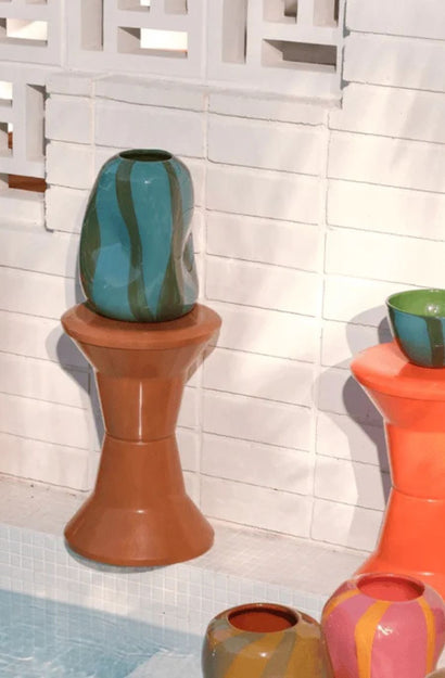 Candy Large Teal Vase