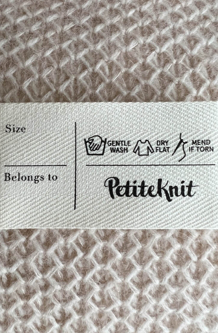 PetiteKnit Care Label