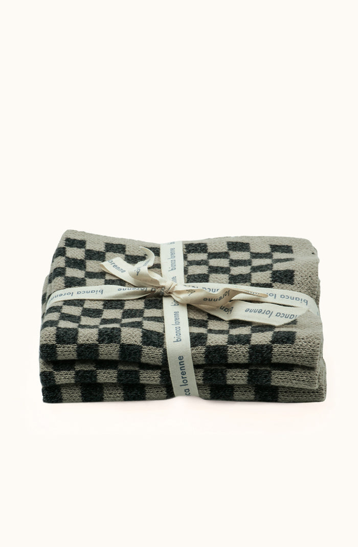Chekka Graphite Washcloths - Set of Three