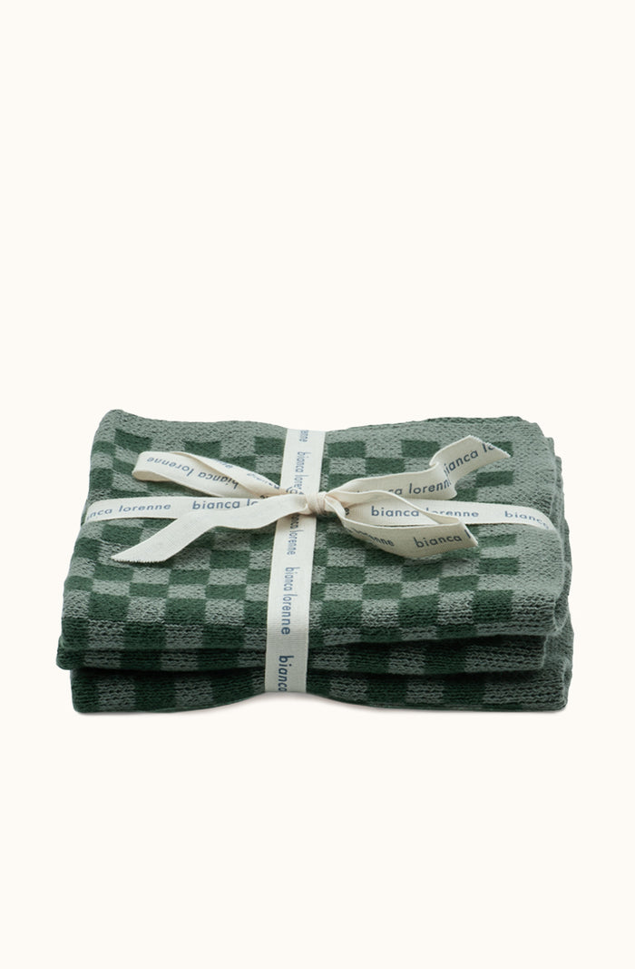 Chekka Sage Washcloths - Set of Three