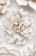 Ceramic Flower - Ivory Larkspur