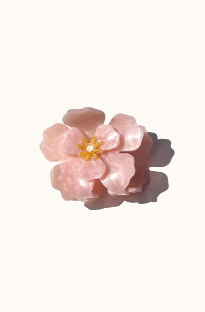 Claw Clip - Origami Poppy Flower